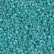 Miyuki delica kralen 10/0 - Opaque turquoise green ab DBM-166